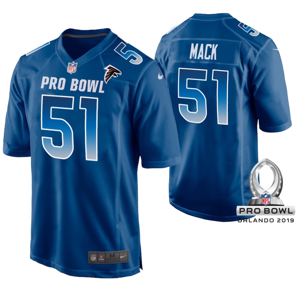 Atlanta Falcons #51 Alex Mack Royal Game Jersey 2019 Pro Bowl NFC Atlanta Falcons #51 Alex Mack Royal Game Jersey 2019 Pro Bowl NFC
