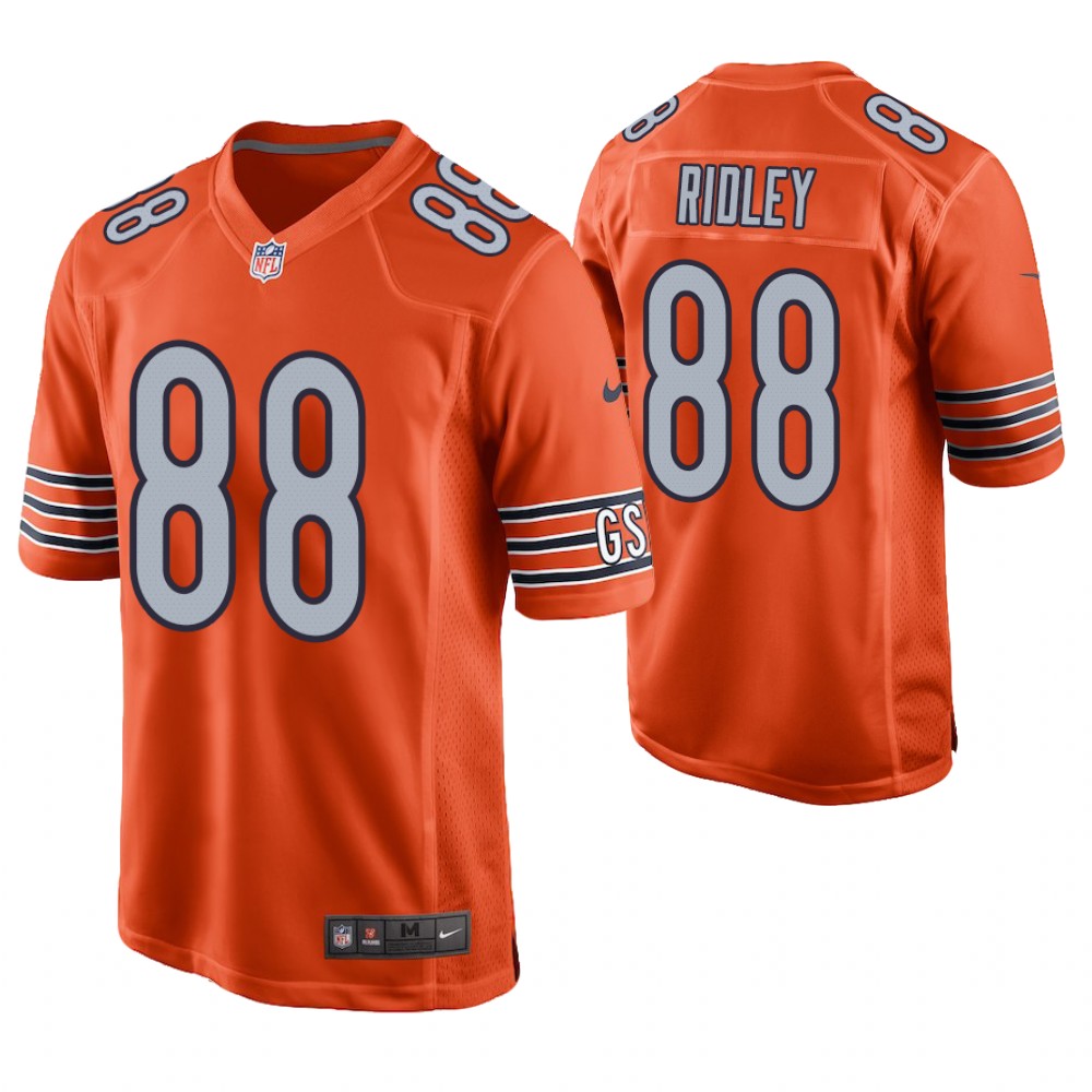 Chicago Bears #88 Riley Ridley 2019 NFL Draft Orange Game Jersey