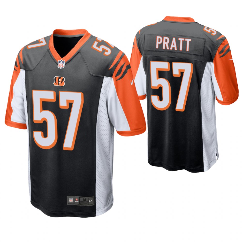 Cincinnati Bengals #57 Germaine Pratt 2019 NFL Draft Black Game Jersey Cincinnati Bengals #57 Germaine Pratt 2019 NFL Draft Black Game Jersey