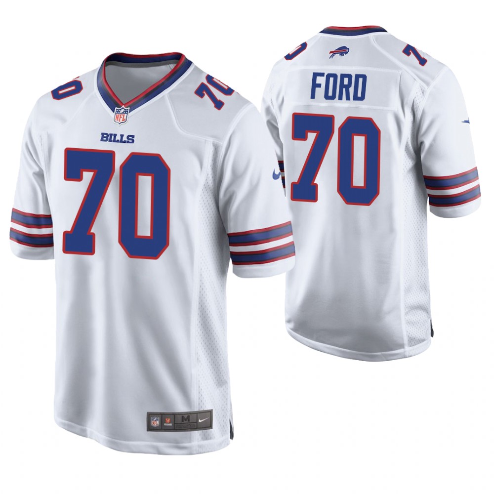 Buffalo Bills #70 Cody Ford 2019 NFL Draft White Game Jersey Buffalo Bills #70 Cody Ford 2019 NFL Draft White Game Jersey