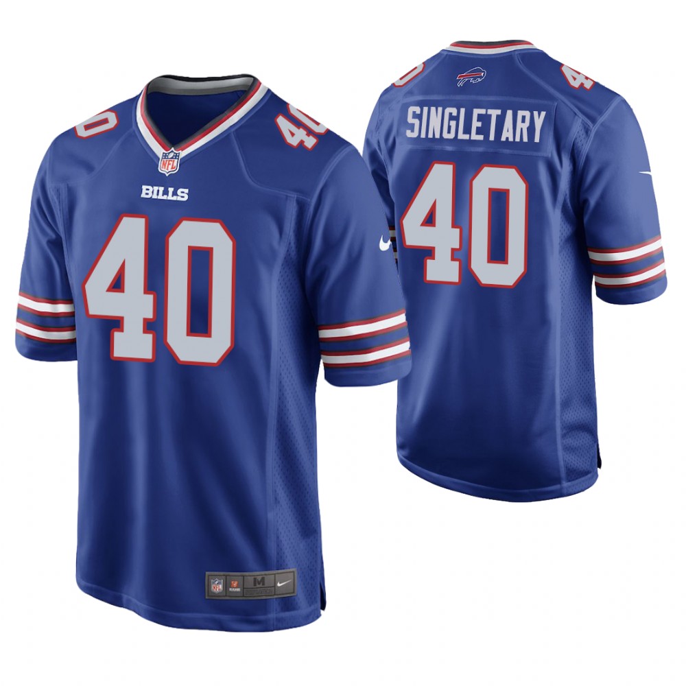 Buffalo Bills #40 Devin Singletary 2019 NFL Draft Royal Game Jersey