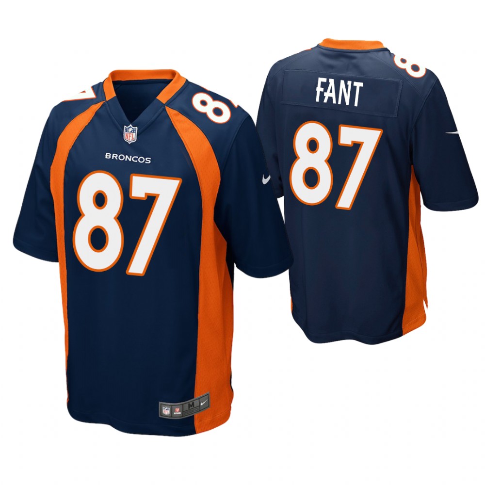 Denver Broncos #87 Noah Fant 2019 NFL Draft Navy Game Jersey Denver Broncos #87 Noah Fant 2019 NFL Draft Navy Game Jersey