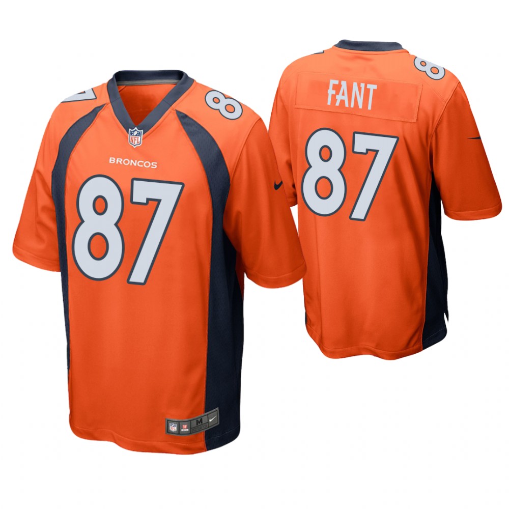 Denver Broncos #87 Noah Fant 2019 NFL Draft Orange Game Jersey Denver Broncos #87 Noah Fant 2019 NFL Draft Orange Game Jersey