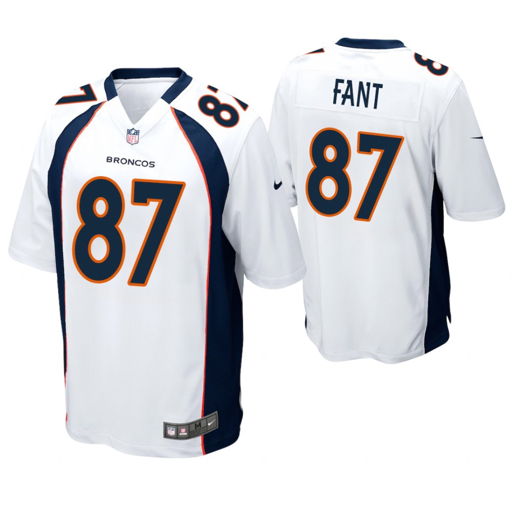 Denver Broncos #87 Noah Fant 2019 NFL Draft White Game Jersey Denver Broncos #87 Noah Fant 2019 NFL Draft White Game Jersey