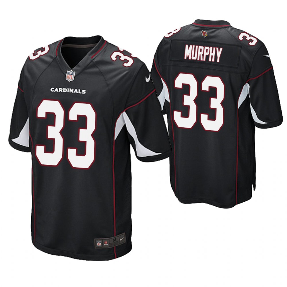 Arizona Cardinals #33 Byron Murphy 2019 NFL Draft Black Game Jersey