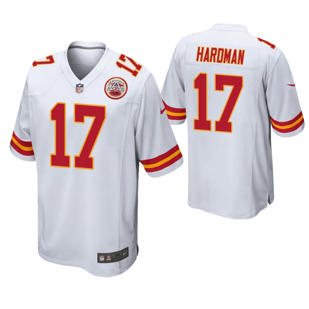 Kansas City Chiefs #17 Mecole Hardman 2019 NFL Draft White Game Jersey Kansas City Chiefs #17 Mecole Hardman 2019 NFL Draft White Game Jersey