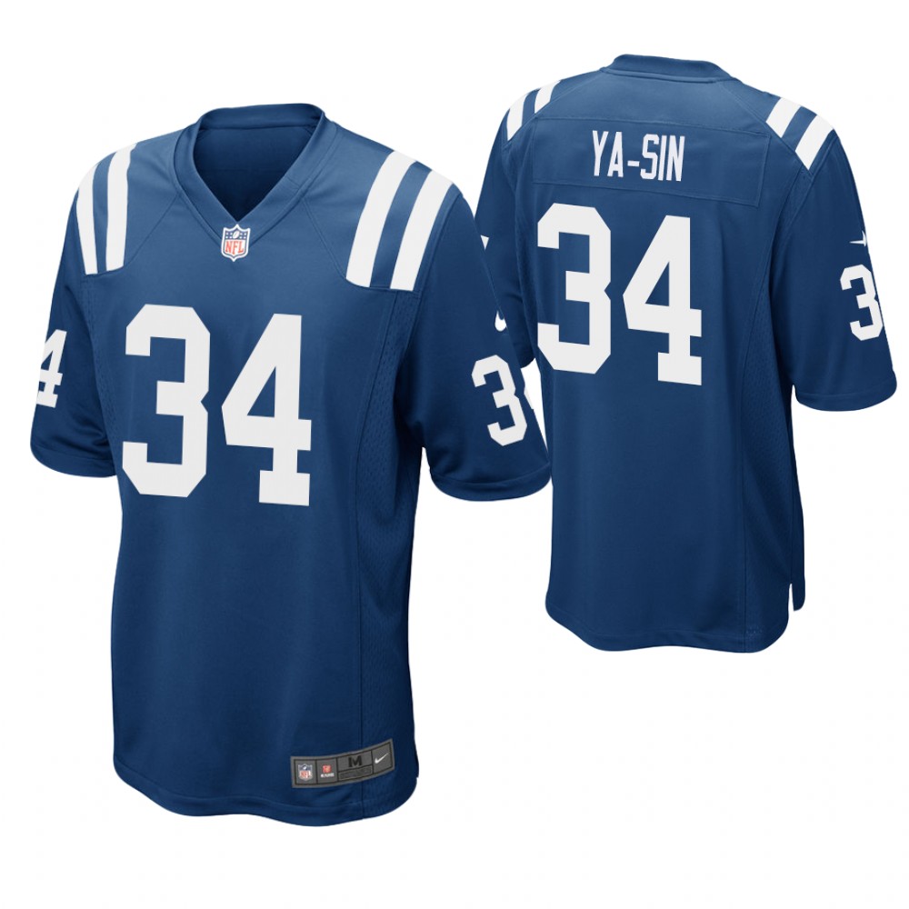 Indianapolis Colts #34 Rock Ya-Sin 2019 NFL Draft Royal Game Jersey Indianapolis Colts #34 Rock Ya-Sin 2019 NFL Draft Royal Game Jersey