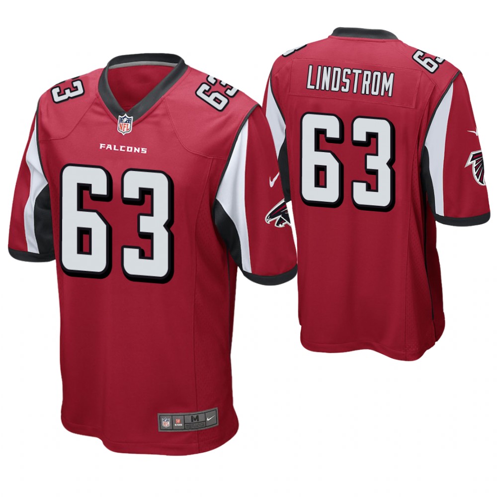 Atlanta Falcons #63 Chris Lindstrom 2019 NFL Draft Red Game Jersey Atlanta Falcons #63 Chris Lindstrom 2019 NFL Draft Red Game Jersey