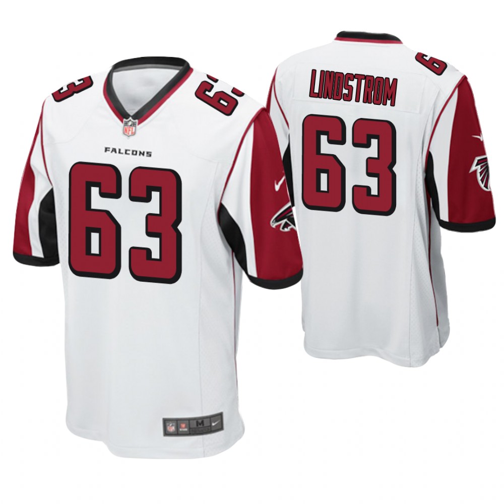 Atlanta Falcons #63 Chris Lindstrom 2019 NFL Draft White Game Jersey Atlanta Falcons #63 Chris Lindstrom 2019 NFL Draft White Game Jersey
