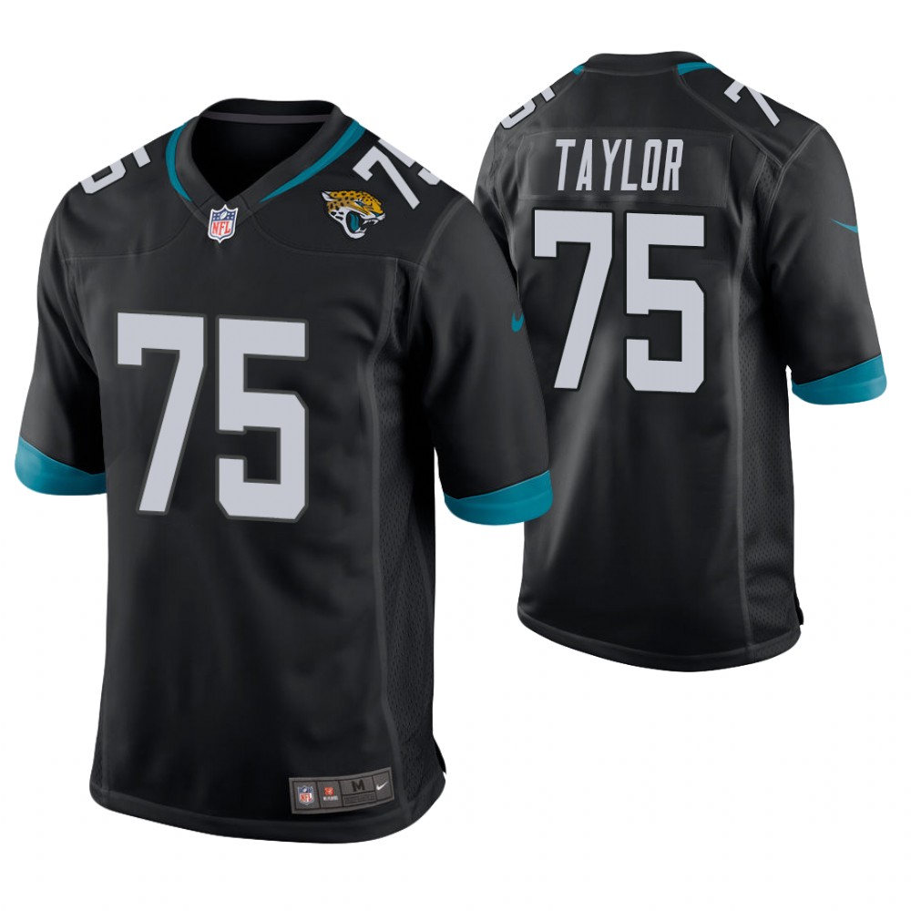 Jacksonville Jaguars #75 Jawaan Taylor 2019 NFL Draft Black Game Jersey