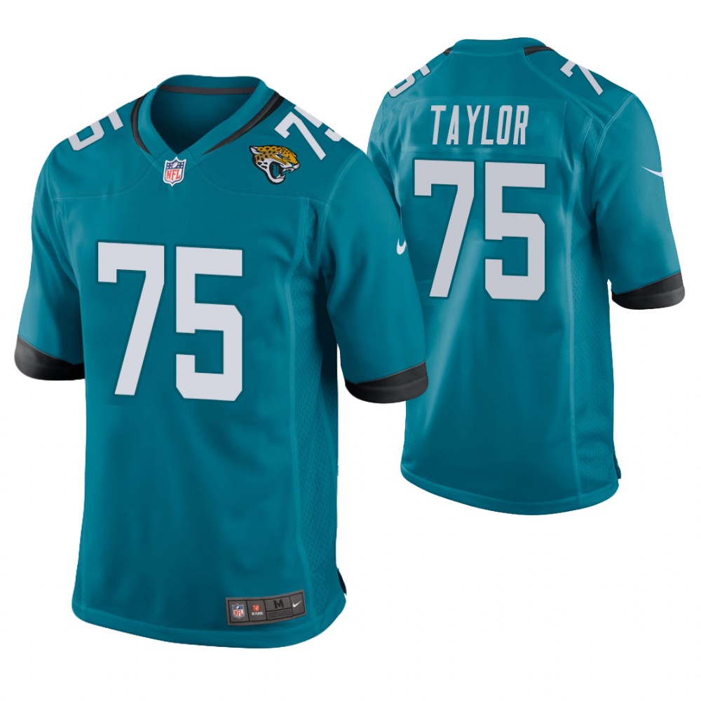 Jacksonville Jaguars #75 Jawaan Taylor 2019 NFL Draft Teal Game Jersey