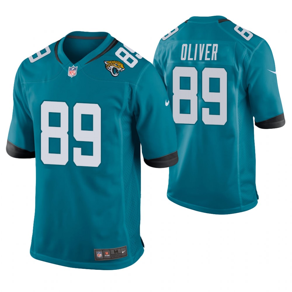 Jacksonville Jaguars #89 Josh Oliver 2019 NFL Draft Teal Game Jersey