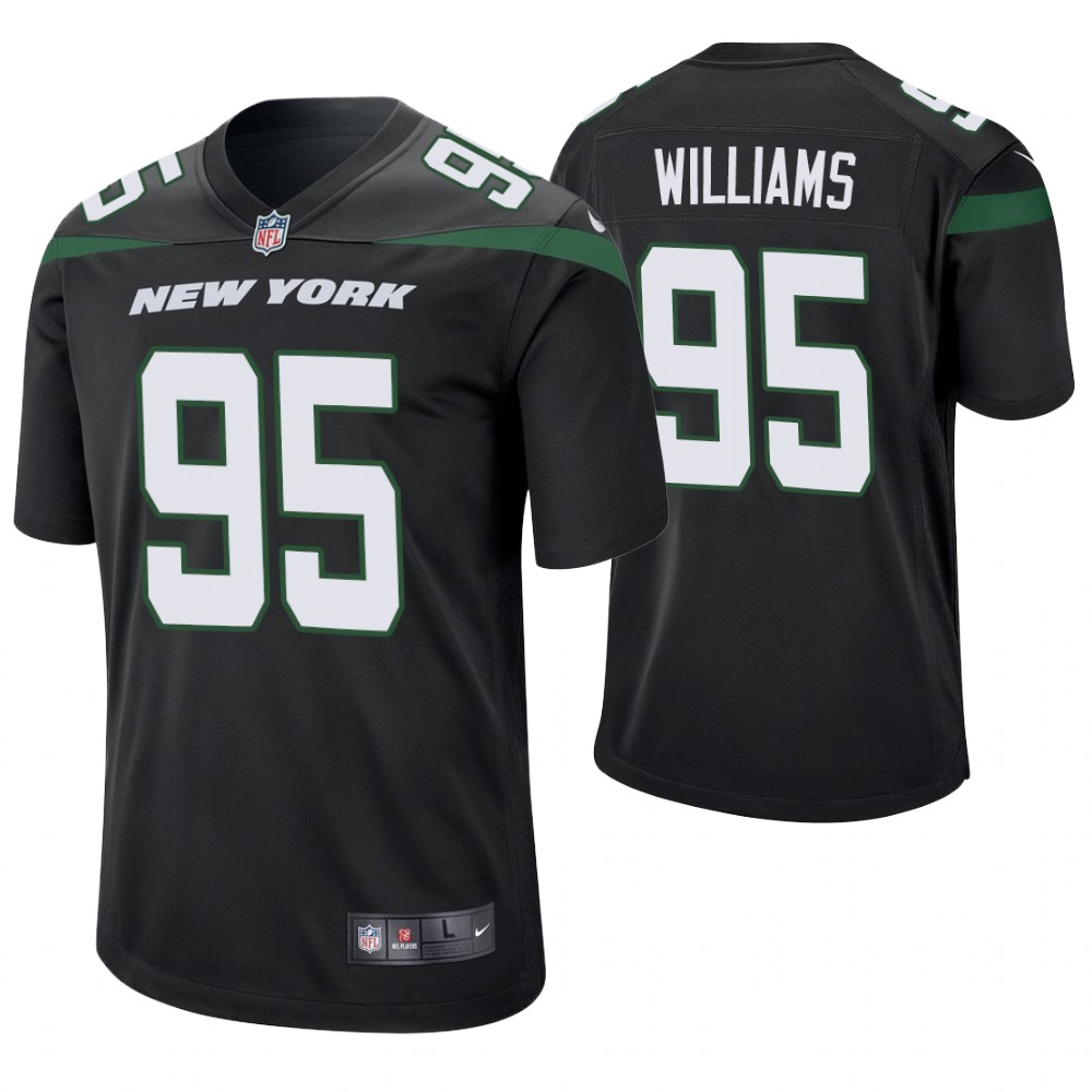 New York Jets #95 Quinnen Williams 2019 NFL Draft Black Game Jersey New York Jets #95 Quinnen Williams 2019 NFL Draft Black Game Jersey