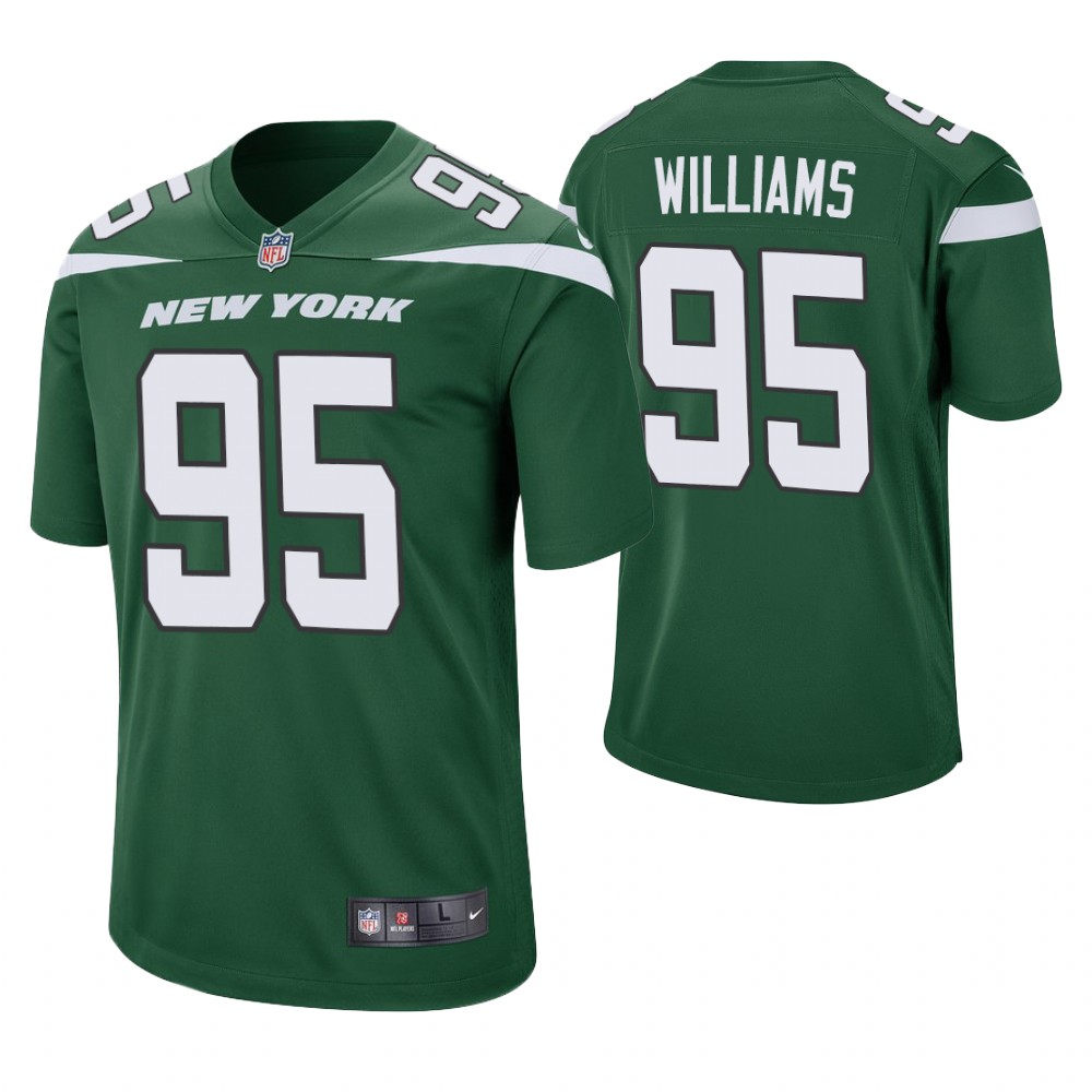 New York Jets #95 Quinnen Williams 2019 NFL Draft Green Game Jersey New York Jets #95 Quinnen Williams 2019 NFL Draft Green Game Jersey