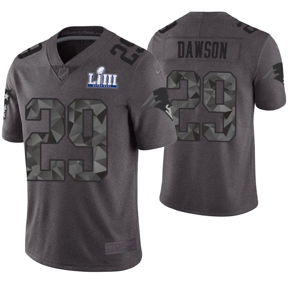 New England Patriots #29 Duke Dawson Gray Super Bowl LIII Limited Jersey New England Patriots #29 Duke Dawson Gray Super Bowl LIII Limited Jersey