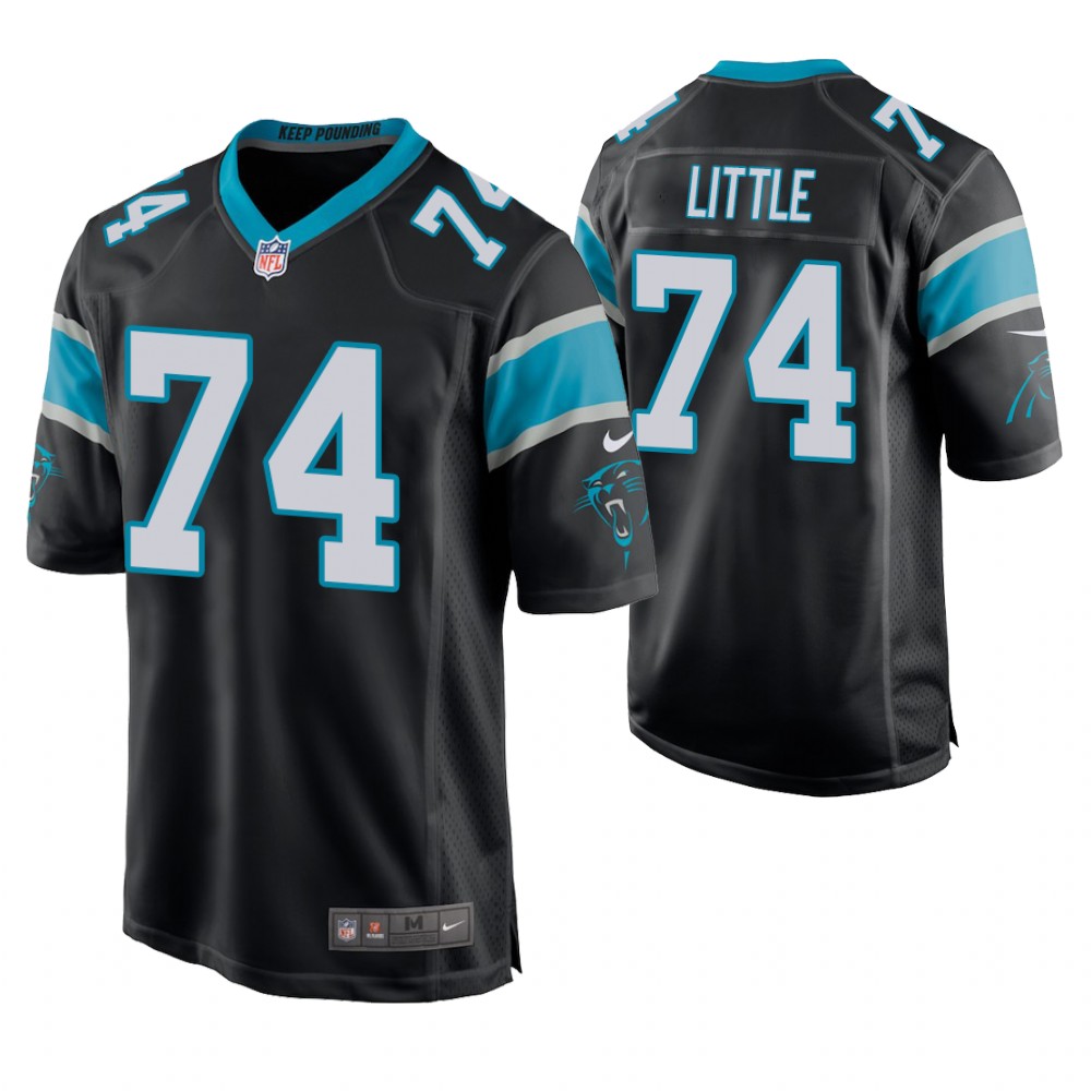 Carolina Panthers #74 Greg Little 2019 NFL Draft Black Game Jersey Carolina Panthers #74 Greg Little 2019 NFL Draft Black Game Jersey