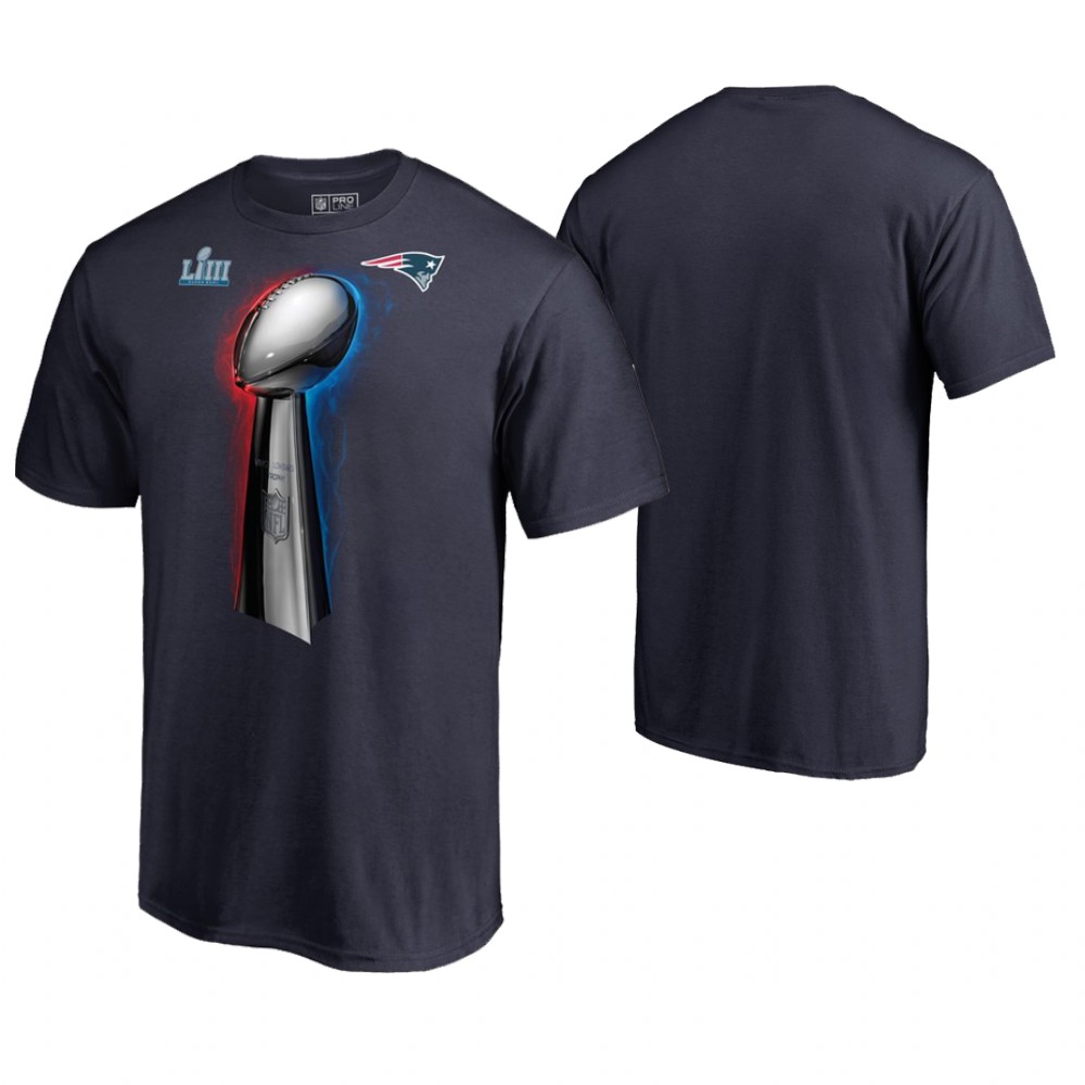 New England Patriots Navy Parade Celebration Super Bowl LIII Champions T-Shirt New England Patriots Navy Parade Celebration Super Bowl LIII Champions T-Shirt