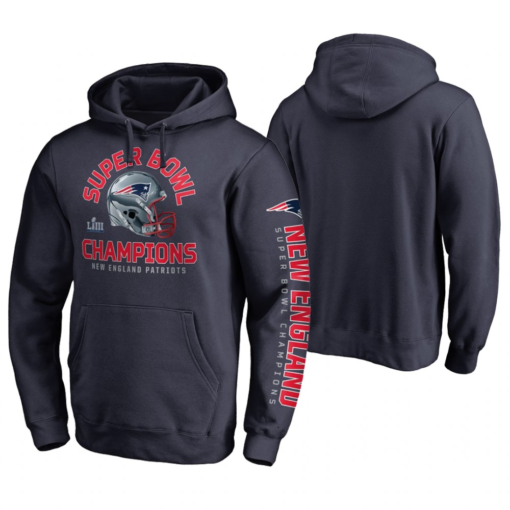 New England Patriots Navy Super Bowl LIII Champions Two Minute Drill Hoodie New England Patriots Navy Super Bowl LIII Champions Two Minute Drill Hoodie