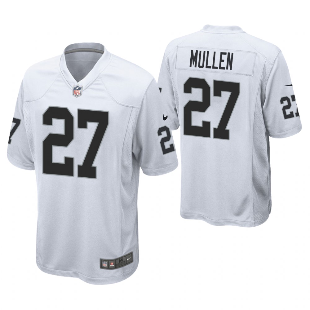 Oakland Raiders #27 Trayvon Mullen 2019 NFL Draft White Game Jersey Oakland Raiders #27 Trayvon Mullen 2019 NFL Draft White Game Jersey