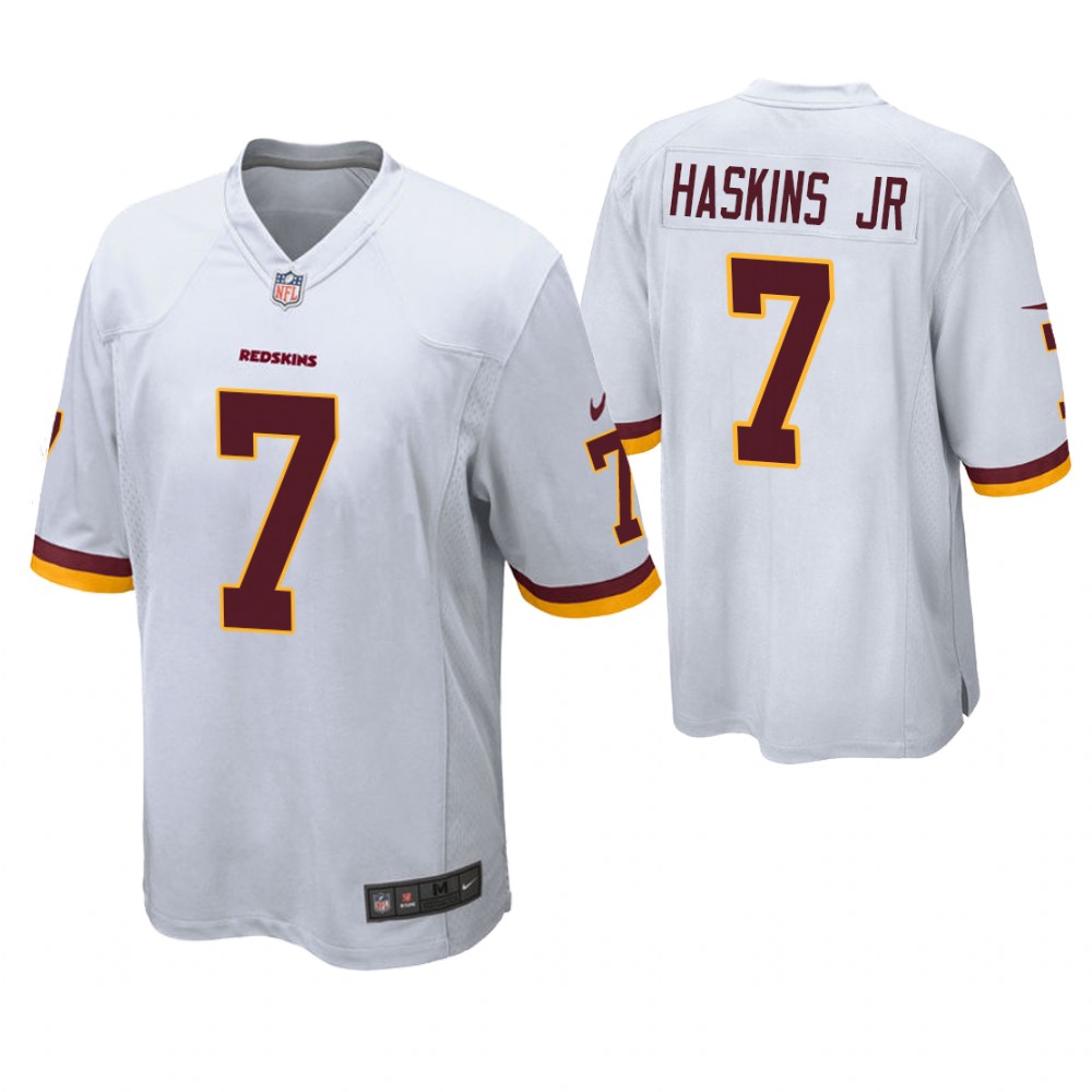 Washington Redskins #7 Dwayne Haskins 2019 NFL Draft White Game Jersey Washington Redskins #7 Dwayne Haskins 2019 NFL Draft White Game Jersey