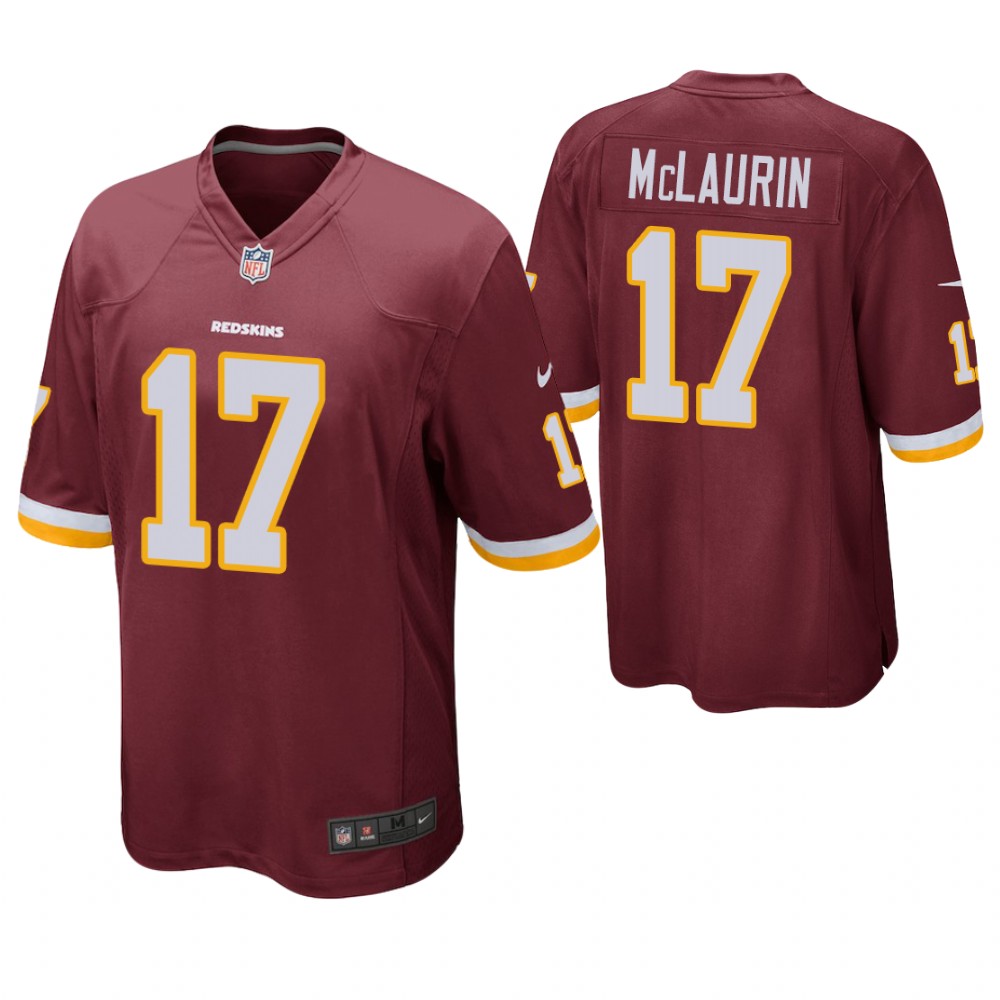 Washington Redskins #17 Terry McLaurin 2019 NFL Draft Burgundy Game Jersey Washington Redskins #17 Terry McLaurin 2019 NFL Draft Burgundy Game Jersey