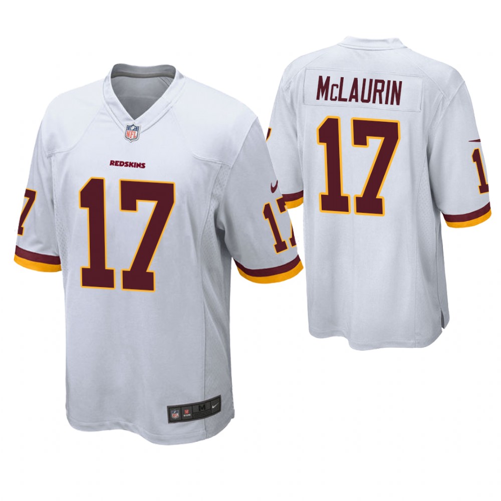 Washington Redskins #17 Terry McLaurin 2019 NFL Draft White Game Jersey Washington Redskins #17 Terry McLaurin 2019 NFL Draft White Game Jersey