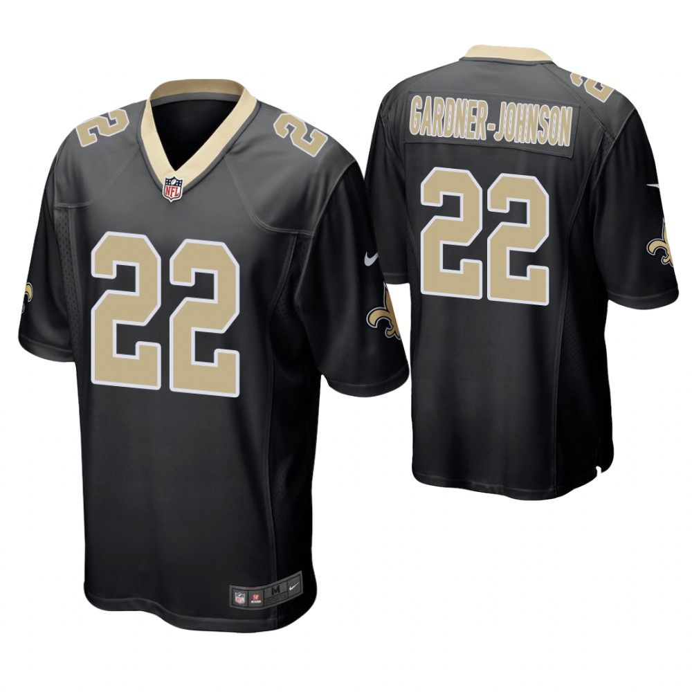 New Orleans Saints #22 Chauncey Gardner-Johnson 2019 NFL Draft Black Game Jersey New Orleans Saints #22 Chauncey Gardner-Johnson 2019 NFL Draft Black Game Jersey