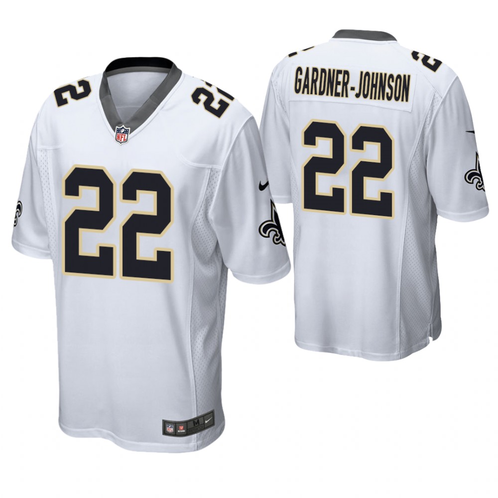 New Orleans Saints #22 Chauncey Gardner-Johnson 2019 NFL Draft White Game Jersey New Orleans Saints #22 Chauncey Gardner-Johnson 2019 NFL Draft White Game Jersey