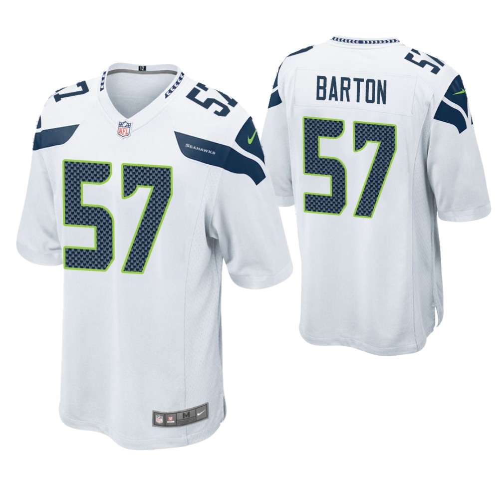 Seattle Seahawks #57 Cody Barton 2019 NFL Draft White Game Jersey Seattle Seahawks #57 Cody Barton 2019 NFL Draft White Game Jersey