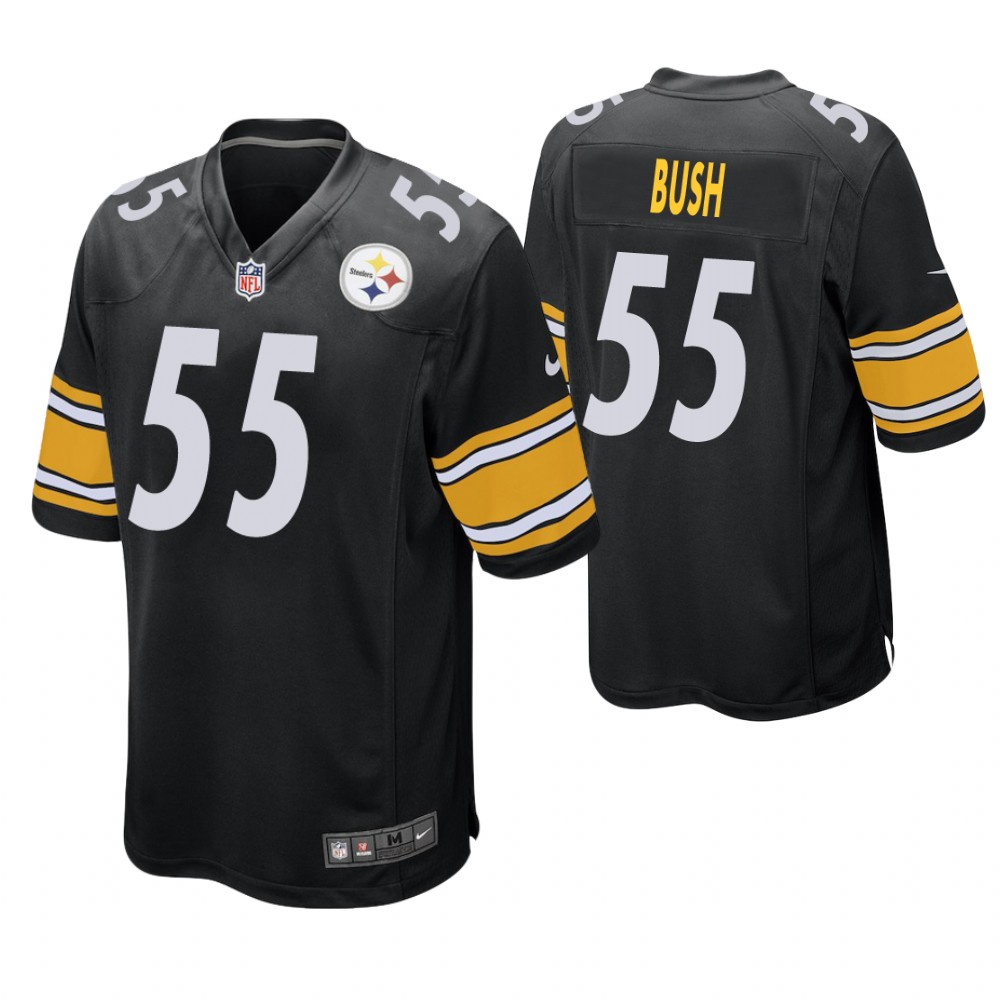 Pittsburgh Steelers #55 Devin Bush 2019 NFL Draft Black Game Jersey Pittsburgh Steelers #55 Devin Bush 2019 NFL Draft Black Game Jersey