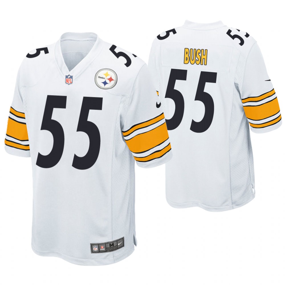 Pittsburgh Steelers #55 Devin Bush 2019 NFL Draft White Game Jersey Pittsburgh Steelers #55 Devin Bush 2019 NFL Draft White Game Jersey