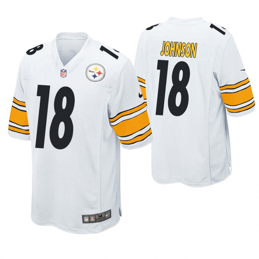 Pittsburgh Steelers #18 Diontae Johnson 2019 NFL Draft White Game Jersey Pittsburgh Steelers #18 Diontae Johnson 2019 NFL Draft White Game Jersey