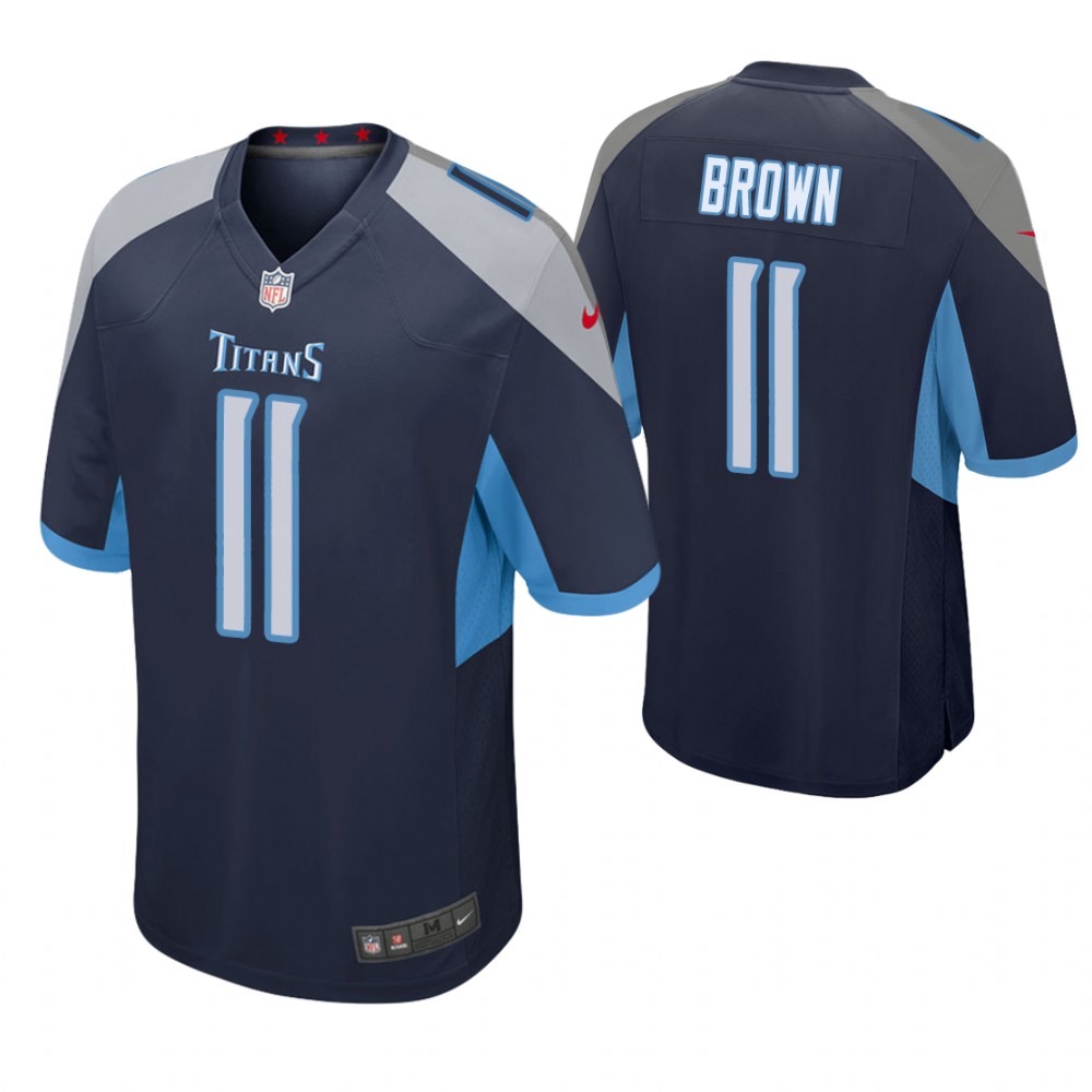 Tennessee Titans #11 A.J. Brown 2019 NFL Draft Navy Game Jersey Tennessee Titans #11 A.J. Brown 2019 NFL Draft Navy Game Jersey