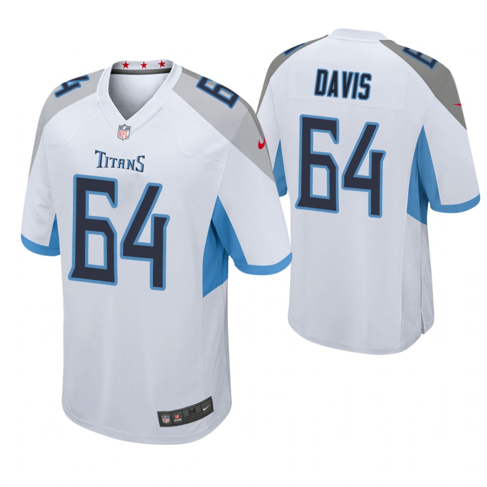Tennessee Titans #64 Nate Davis 2019 NFL Draft White Game Jersey Tennessee Titans #64 Nate Davis 2019 NFL Draft White Game Jersey