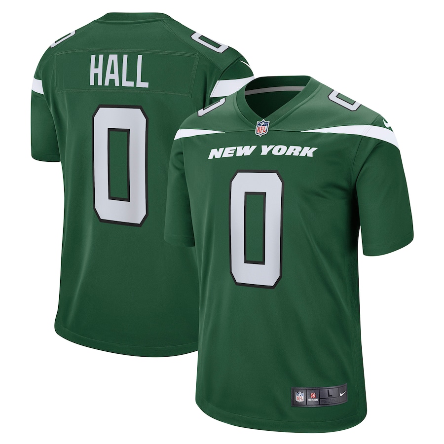 Men's 2022 New York Jets Breece Hall Nike Gotham Green Jersey Men's 2022 New York Jets Breece Hall Nike Gotham Green Jersey