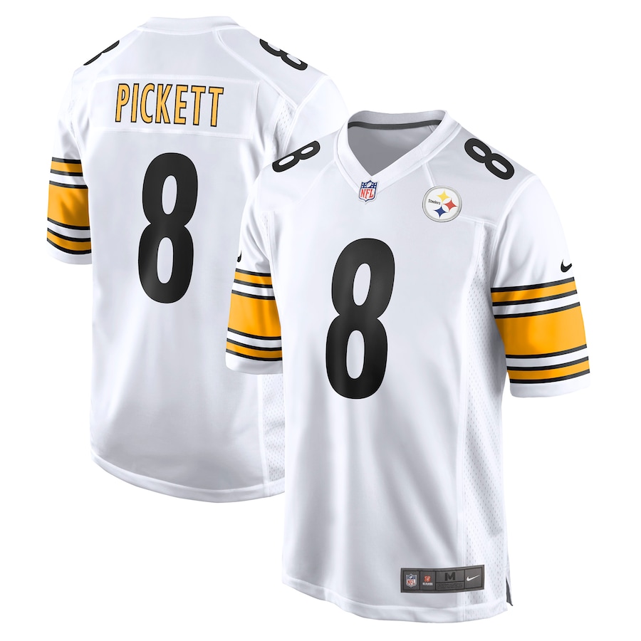 Men's 2022 Pittsburgh Steelers Kenny Pickett Nike White Jersey Men's 2022 Pittsburgh Steelers Kenny Pickett Nike White Jersey