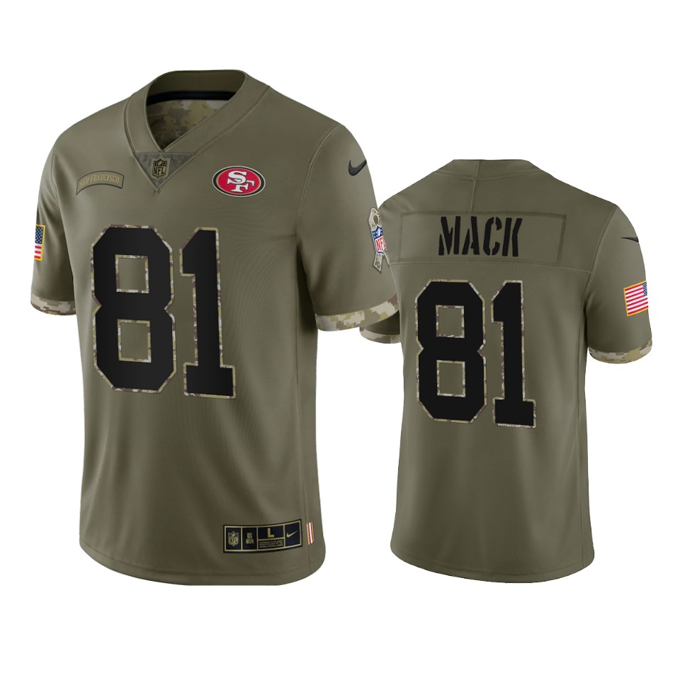Austin Mack San Francisco 49ers Nike Olive 2022 Salute To Service Limited Jersey Austin Mack San Francisco 49ers Nike Olive 2022 Salute To Service Limited Jersey