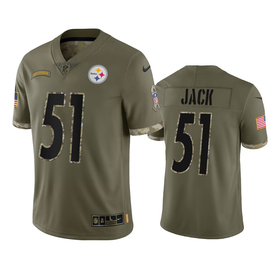 Myles Jack Pittsburgh Steelers Nike Olive 2022 Salute To Service Limited Jersey Myles Jack Pittsburgh Steelers Nike Olive 2022 Salute To Service Limited Jersey