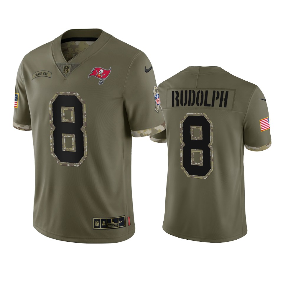 Tampa Bay Buccaneers Kyle Rudolph Nike Olive 2022 Salute To Service Limited Jersey Tampa Bay Buccaneers Kyle Rudolph Nike Olive 2022 Salute To Service Limited Jersey
