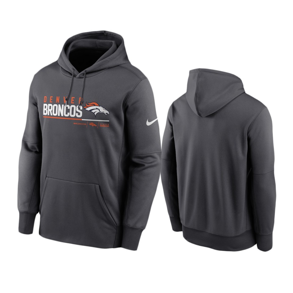 Denver Broncos Anthracite Prime Logo Name Split Hoodie Denver Broncos Anthracite Prime Logo Name Split Hoodie