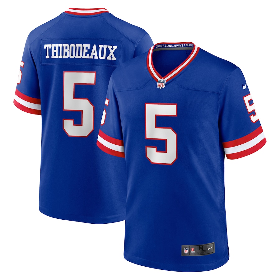 Men's 2022 New York Giants Kayvon Thibodeaux Nike Royal Jersey Men's 2022 New York Giants Kayvon Thibodeaux Nike Royal Jersey