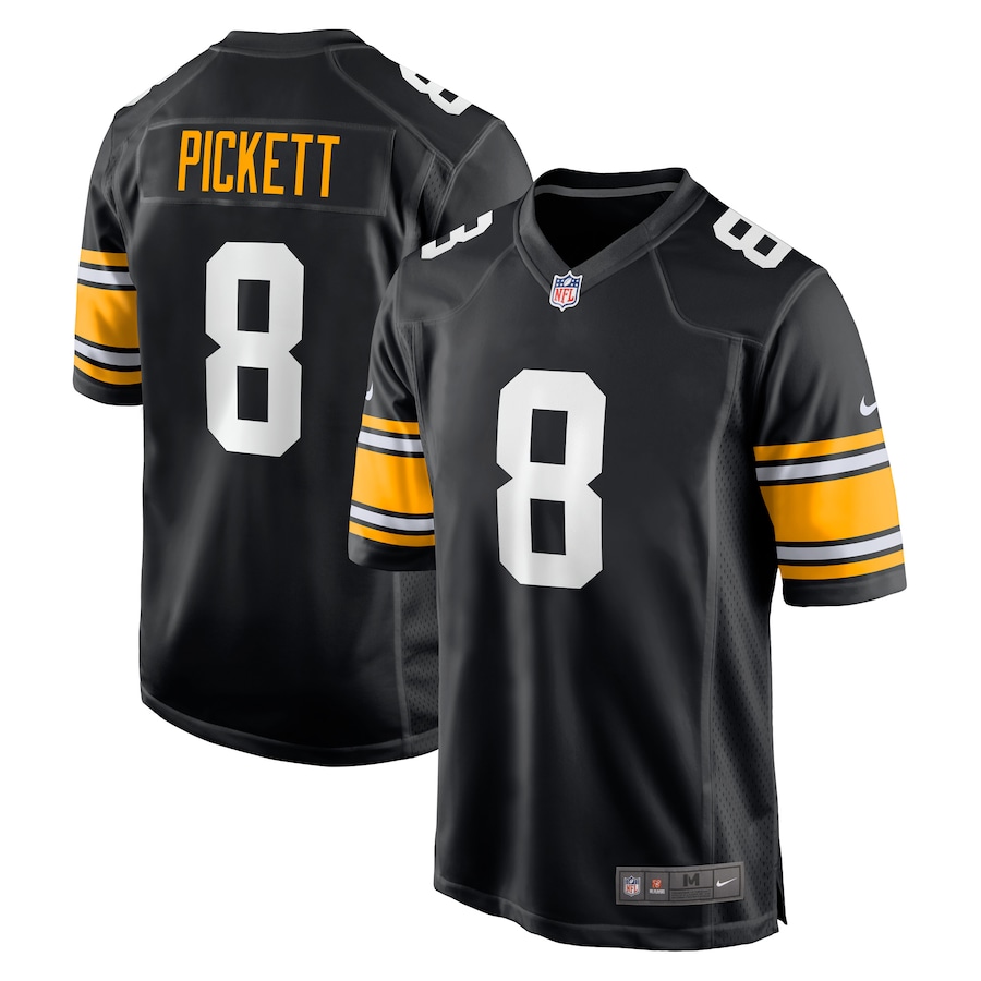 Men's 2022 Pittsburgh Steelers Kenny Pickett Nike Black Jersey
