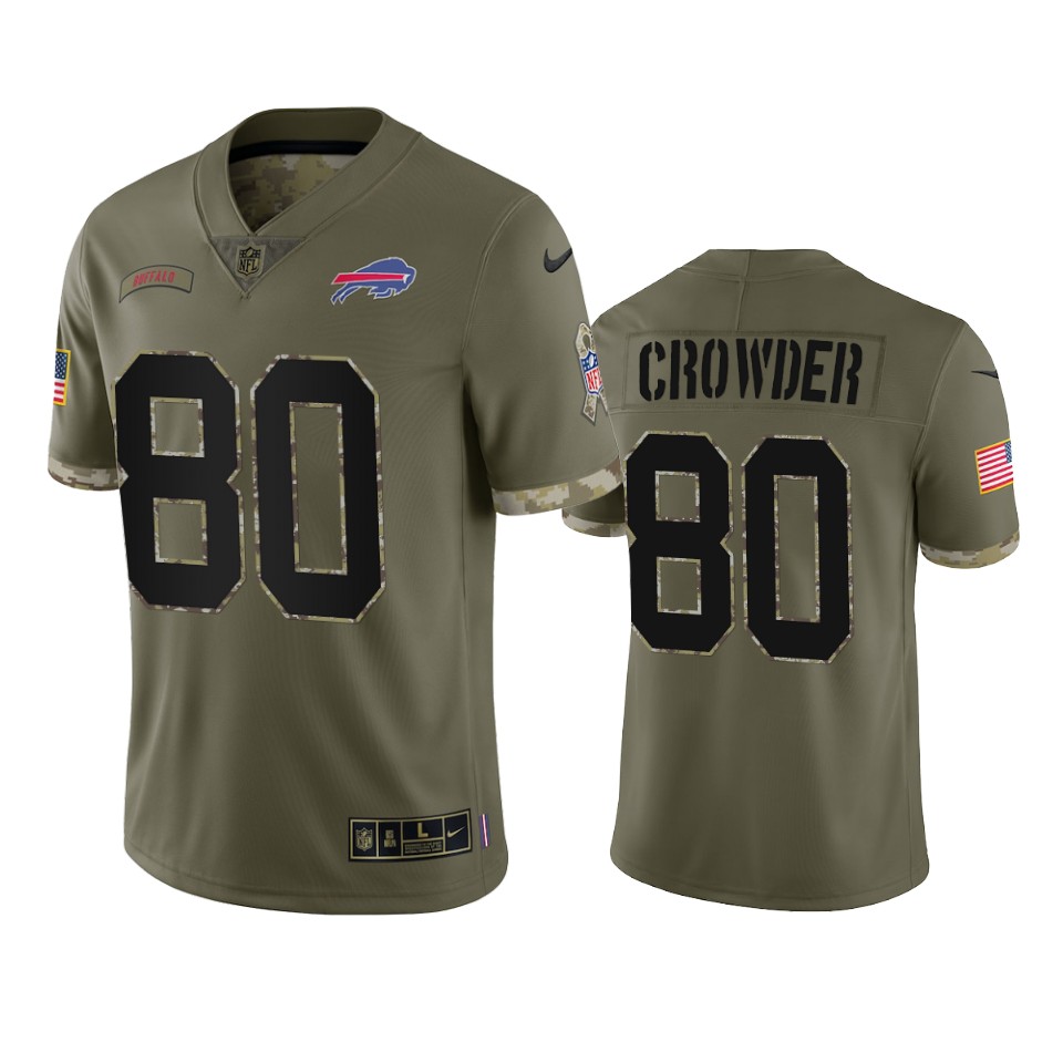 Jamison Crowder Buffalo Bills Nike Olive 2022 Salute To Service Limited Jersey