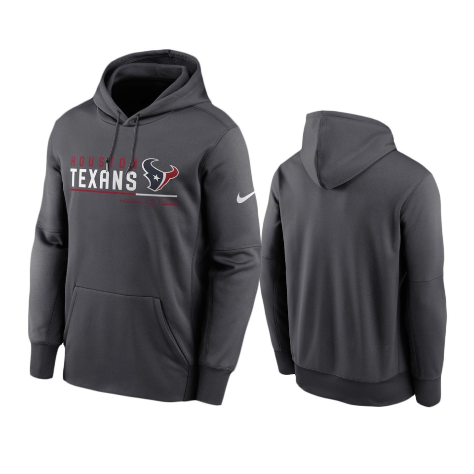 Houston Texans Anthracite Prime Logo Name Split Hoodie