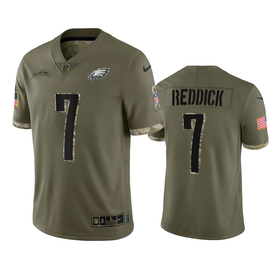 Philadelphia Eagles Haason Reddick Nike Olive 2022 Salute To Service Limited Jersey Philadelphia Eagles Haason Reddick Nike Olive 2022 Salute To Service Limited Jersey