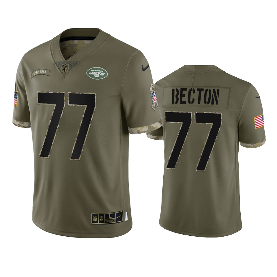 Mekhi Becton New York Jets Nike Olive 2022 Salute To Service Limited Jersey Mekhi Becton New York Jets Nike Olive 2022 Salute To Service Limited Jersey