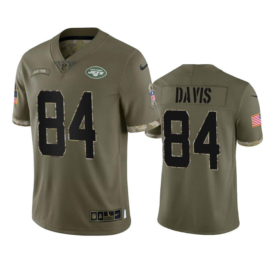 Corey Davis New York Jets Nike Olive 2022 Salute To Service Limited Jersey Corey Davis New York Jets Nike Olive 2022 Salute To Service Limited Jersey