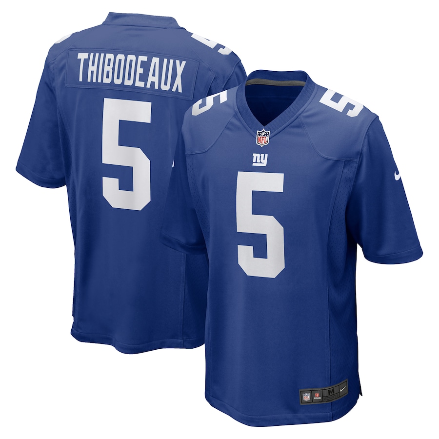 Men's 2022 New York Giants Kayvon Thibodeaux Nike Royal Jersey Men's 2022 New York Giants Kayvon Thibodeaux Nike Royal Jersey