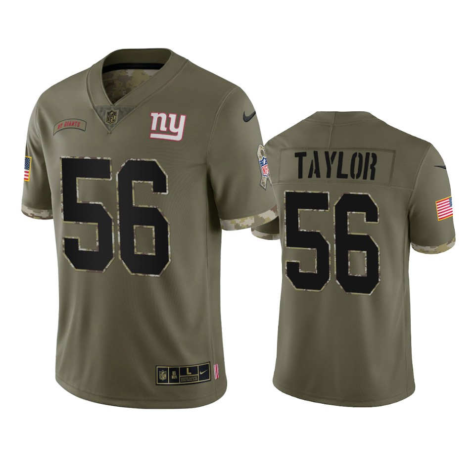 Lawrence Taylor New York Giants Nike Olive 2022 Salute To Service Limited Jersey Lawrence Taylor New York Giants Nike Olive 2022 Salute To Service Limited Jersey