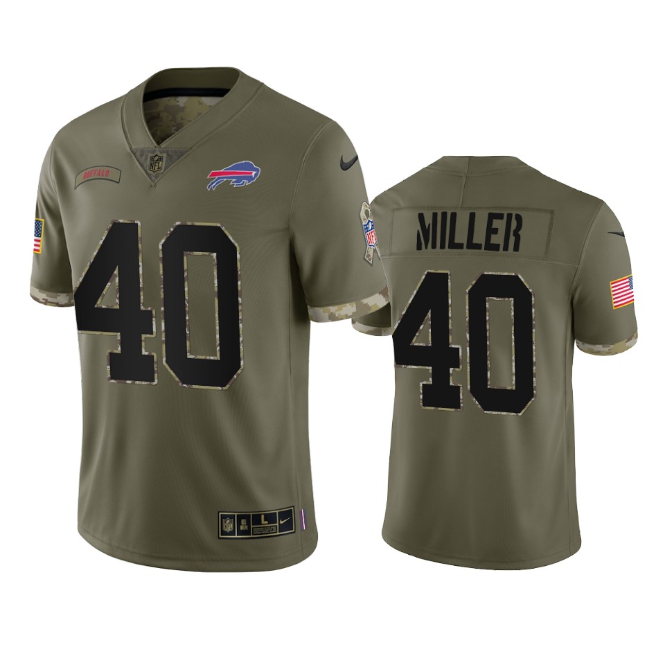 Von Miller Buffalo Bills Nike Olive 2022 Salute To Service Limited Jersey Von Miller Buffalo Bills Nike Olive 2022 Salute To Service Limited Jersey